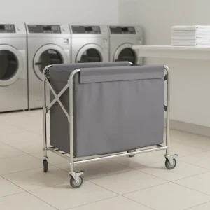 Customized by the Source Manufacturer Foldable Laundry Cart Trolley Modern Design for Gym Outdoor School Use Football Storage