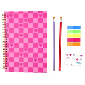 Cute Stationery Set with Notebook for School Kids Sticky Notes Pencils and Stickers Creative School Supplies Kit