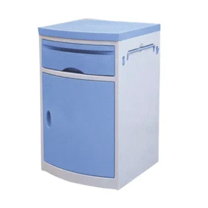 D17 Blue Color ABS Hospital Medical Bedside Cabinet