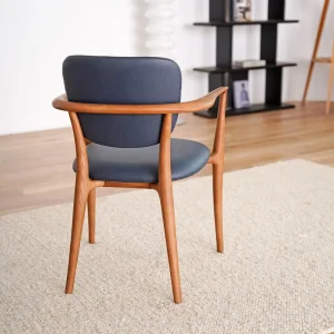 DINING CHAIR WARMS Nordic Modern Restaurant Dining Room Furniture Ash Solid Wooded Upholstered Set Hotel Cafe Dining Chair