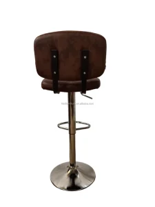 DLC 101 Modern Adjustable Bar Stool Dining Metal Counter Chairs High Bar Stool Chairs with Metal Base for Kitchen