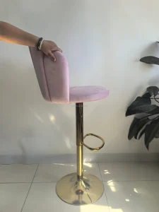DLC R109 Modern PU Leather Adjustable High Bar Stool Brown for Living Room and Hotel Use