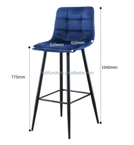 DLC R225 Modern Indoor Restaurant Bar High Chair and Table for Event Chair Dining Wood
