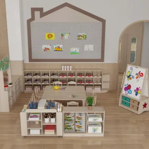 Daycare Kids Furniture Sets Preschool Nursery Montessori Kindergarten Table and Chair Set Classroom Design Preschool Furniture