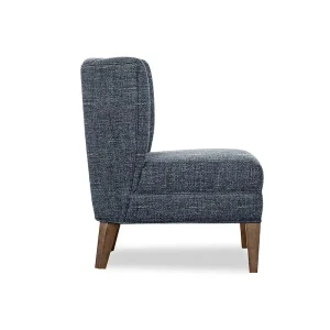 Deep Blue Single person Modern Durable Eco Friendly Adjustable Hotel Lounge Chair Upholstered Soft Seat Textured