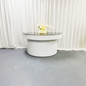 Deluxe Stainless Steel Dining Table Semi circular Dining Table Family Hotel Wedding Party Groom and Bride Table
