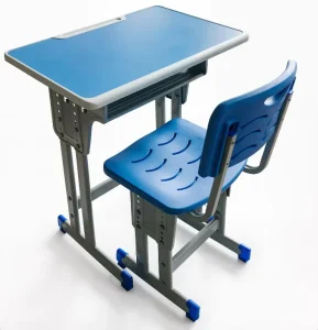 Density Board Student Classroom School Furniture Custom Colors School Chairs Study Desk