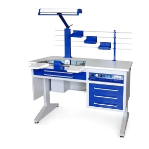 Dental Lab Workbench JT7 Built in Vacuum Dust Collector Single Technician Table Dental Lab Workstation