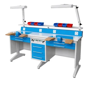 Dental Laboratory Furniture Double Station Dental Lab Workbench