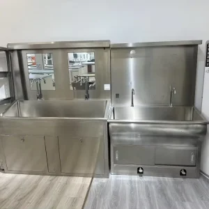 Dental Laboratory Furniture Lab Table Cabinet 304 SS Washing Sink Bench Stainless Steel Tables