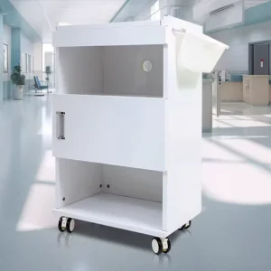 Dental Scaler Cart Stainless Steel Manual Medical Trolley Class II Medical Device for Clinic Hospital Use