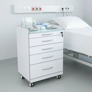 Dental Storage Cabinet 4 Drawer Mobile Trolley Stainless Steel Medical Storage Hospital Furniture