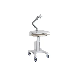Dental Trolley Medical Cart Universal for Laptop Desktop Heavy Duty Support Column Compatible with Most Scanner Brands