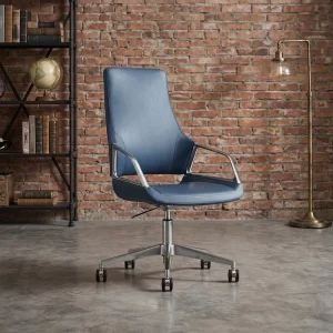 Design Office Chair Leather Swivel Adjustable Ergonomic Leather Chair Office Executive Chairs
