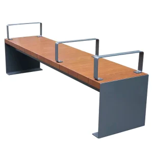 Design Outdoor Park Wooden Backless Bench Seat Outside Street Antique Reclaimed Wood Bench Seating Public Garden Patio Bench