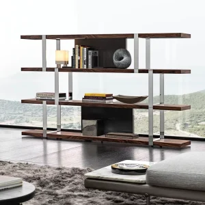 Designed Bookshelf Home Office Space Saving Durable Stainless Steel Eco Friendly Material Bookshelf