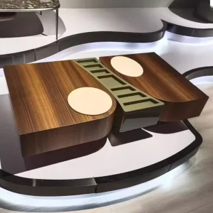 Designer Creative High End Sense Modern Rectangular Wooden Coffee Table with Storage for Living Room Small Apartment MC248