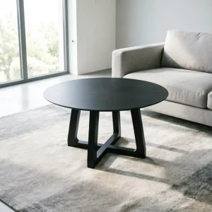 Designer Furniture Durable Modern Minimalist Style Black Knight Series Coffee Table Living Room
