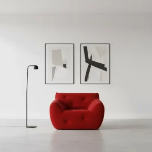 Designer Modern Cream Style Single Lazy Sofa Chair Fabric Upholstered Leisure Seating for Apartment Villa Living Room Bedroom