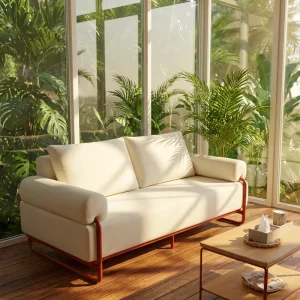 Designer Three Seater Sofa High Quality Compression Sofa Vacuum Packed Couch Modern Style Furniture OEM Factory