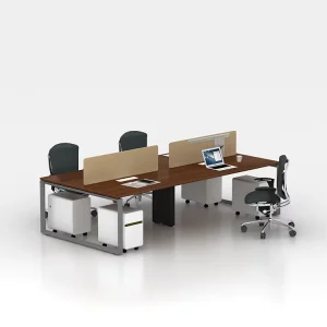 Desk Table Staff Furniture for 4 Person Workstation Modern Tables Work Stations Office Desks