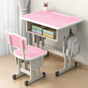 Desk and Chair Set Height Adjustable Multiple Styles