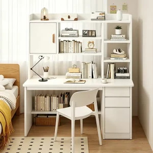 Desktop Computer Desk with Drawers for Home Learning Writing and Office Furniture Large Desktop Computer Desk