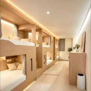 Detachable Custom Wooden Sleep Capsule High Space Saving Private Sleeping Pod for Youth Dorm & Capsule Hotel