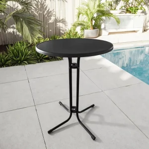Dia80 Multi color Optional Strong Load bearing Capacity Foldable Height Bar Table