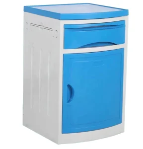 Different Color Bedside Locker Mixed ABS Plastic Hospital Bedside Cabinet With Drawer