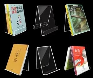 Different Style Bookshelf Magazine Book Display Stand Desktop L-shaped Bookend