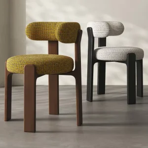 Dining Chair Antique Retro Dinning Room Home Set Furniture Nordic Modern Leather Fabric Wood Luxury Rustic Restaurant Chairs