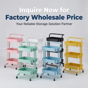 Dining Furniture Kitchen Rack Trolley Cart with Wheels Rolling Shelves Medical Salon Furniture Kitchen Islands & Carts