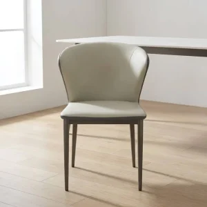 Dining Room Furniture High Back Luxury White Industrial Waterproof Faux Leather PU Dining Chair