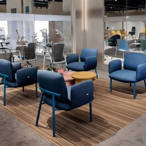 Direct Sale by Manufacturers Luxury Single Office Chair with Modular Fabric Back for Living and Hotels Wood Legs