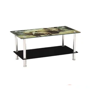 Direct Sales Glass Dining Table Furniture Hotel Coffee Table Legs Metal Coffee Table for Living Room