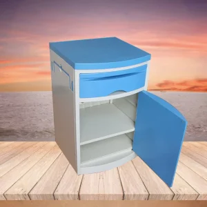 Direct Sales Hospital Furniture Colorful Bedside Cabinet ABS Steel and Plastic Lockers Table with Secure Storage