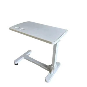 Direct Source Hospital Standing Table Medical Portable Adjustable Bedside Table with Wheels for Hospital Bed Overbed Table