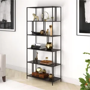 Display Stand Shelves Bookshelf Storage Rack Display Rack Shelf Metal Organizer Shelf Unit for Living Room Home Office Furniture