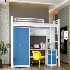 Dorm Bed Steel Bunk Wardrobe Desk Locker