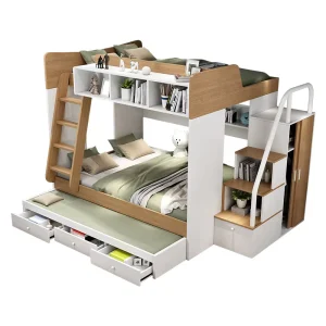 Dormitory Bunk Bed University College Dorm Modern Style Bed Sets Wood Loft Bed