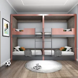 Dormitory Double Bunk Bed for Youth and Students