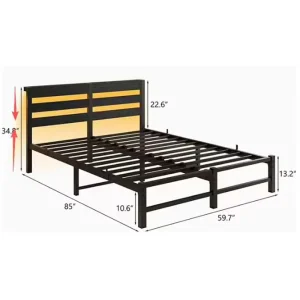 Double Bed Single Bed Iron Bed Steel Wood Iron Frame Bed Reinforced Thickened Iron Bed Modern Minimalist Bed Dormitory Bed