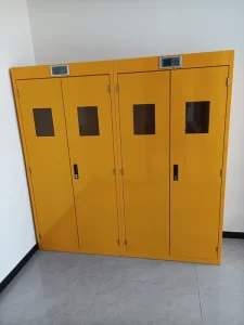 Double Door High Pressure Gas Cylinder Storage Cabinet with Intelligent Alarm for Central Clinical Lab Pathology