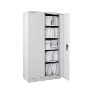 Double Door Office Storage Cabinets Easy Assemble Filing Wardrobe Metal Cabinets Office Furniture Home Office