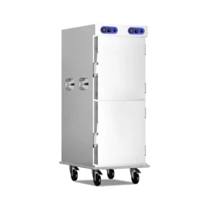 Double Layer Insulated Stainless Steel Electric Eco friendly Silver Food Warming Soup Trolley 2000W AC 110 240V Hotel