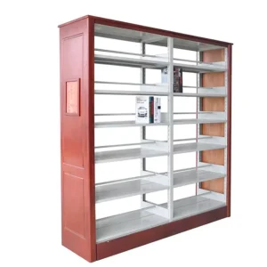 Double side Bookshelf Library Bookshelf Metal Shelves