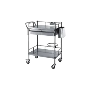 Dressing Trolley Hospital Stainless Steel with Drawer Hospital Cart Medical Cart