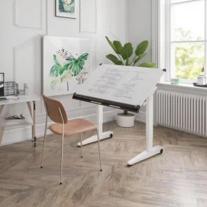 Dual Leg Mobile Pneumatic Adjustable Height Modern Metal School Desk Frame Folding Desktop Standing Home Office Desk Frame