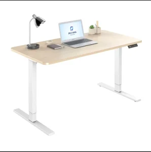 Dual Motor Electric Lifting Desk Legs Commercial Use Home Office Smart Adjustable Plug In Computer Desk Gaming Desk PVC Modern